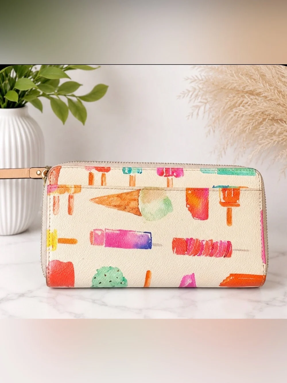 kate spade cream zip
